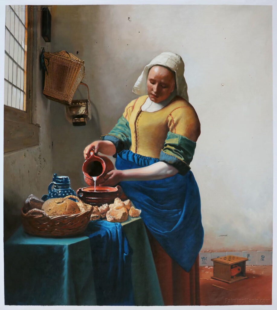 The milkmaid Vemeer 1660 Amsterdam? 